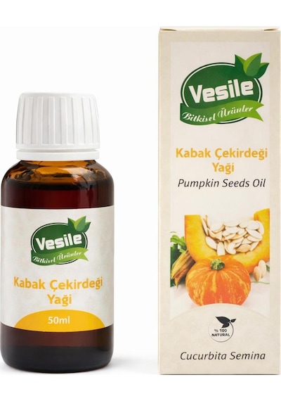 Vesile Soğuk Sıkım Çörekotu Yağı + Hint Yağı + Kabak Çekirdeği Yağı 3 x 50 ML