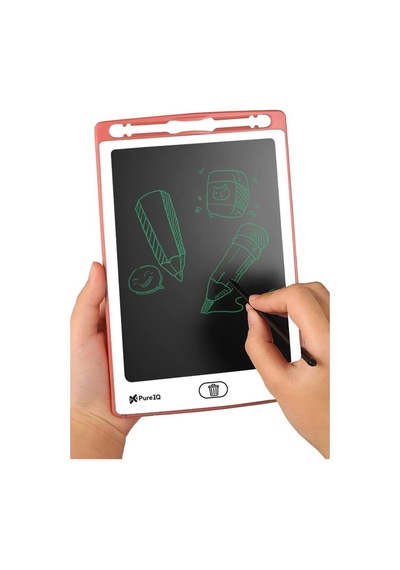 Çocuklar Için Deneme Yazı Resim Çiz Sil Yazı Tableti Kalemli Akıllı Defter Pano Pembe