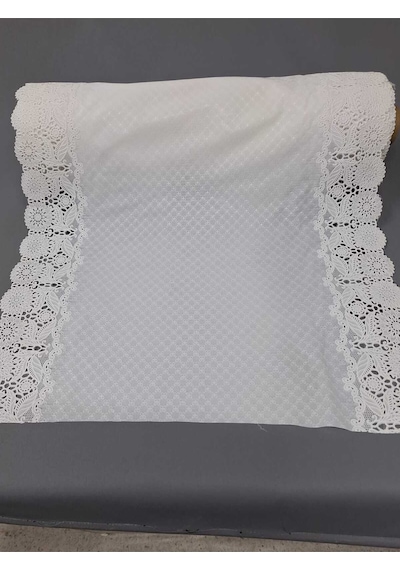 Pvc Küpür Dantel Raf Ve Dolap Örtüsü Runner Beyaz 28kpr5024 Beyaz