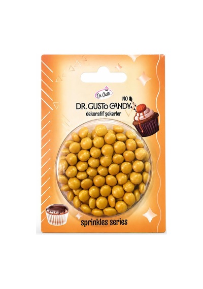 Dr. Gusto Altın Bonbon Draje Pasta Süsleme Şekeri
