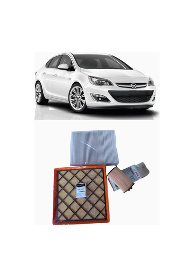 Opel Astra J 1.6 Benzinli Ve Lpg'li Motorlar İçin Filtre Seti
