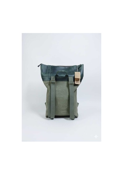 Old Cotton Cargo Gds Cahuilla Bag Deri Kapaklı Sırt Çantası Haki