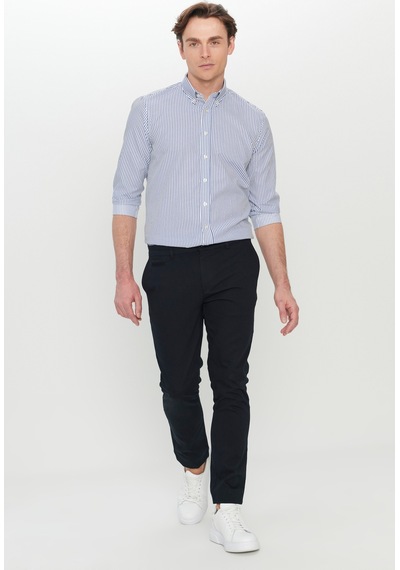 AC&Co / Altınyıldız Classics Erkek Sıyah Pamuklu Slim Fit Dar Kesim Armürlü Yan Cepli Esnek Casual Pantolon Siyah AC&Co / Altınyıldız Classics Erkek Sıyah Pamuklu Slim Fit Dar Kesim Armürlü Yan Cepli Esnek Casual Pantolon Siyah