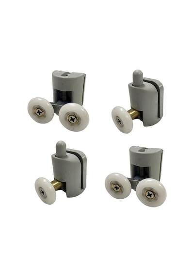 Duşakabin Tekerleği 4 Lü Set Gri Teker Çapı 22 Mm Cam Kabinler İçin