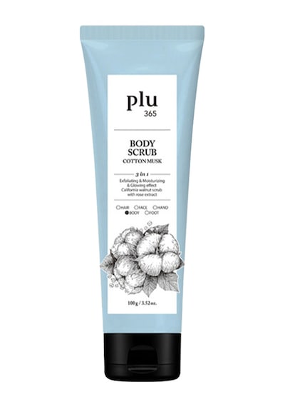 Plu365 Body Scrub Cotton Musk 100gr - Pamuk Çiçekli Vücut Peelingi