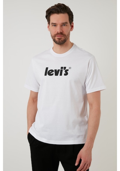 Levi's Erkek T-shirt Ss Relaxed Fit T-Shirt A2082-0029 Beyaz