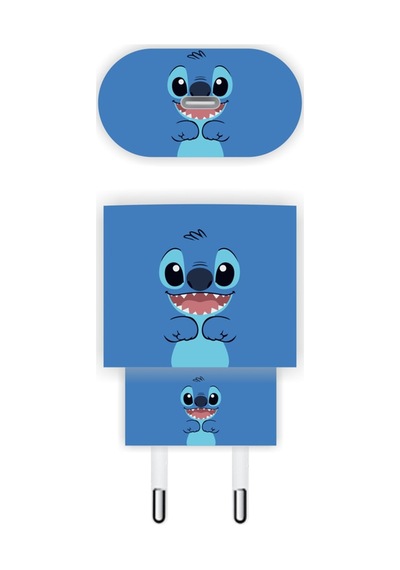 Iphone 20w Şarj Aleti Kaplaması Stitch Şarj Aleti Sticker