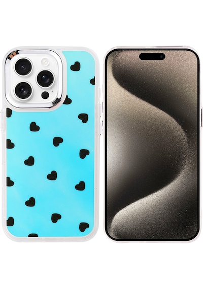 Apple Uyumlu iPhone 15 Pro Kılıf Airbag Tasarımlı Zore Hadra Kapak Kalp