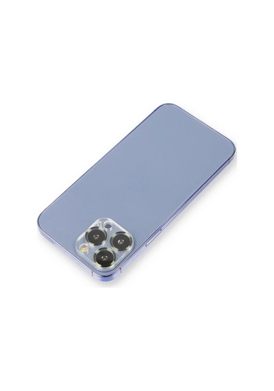 Apple İphone 12 Pro Uyumlu Metal Kamera Lens Koruma Cam - Koyu Yeşil