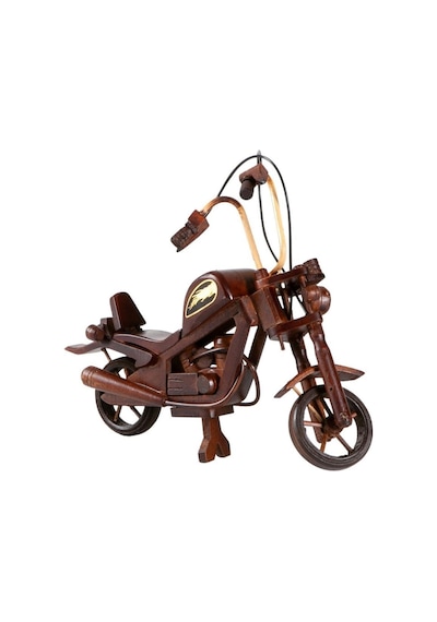 Dekoratif Ahşap Harley Davidson Motosiklet 28 Cm