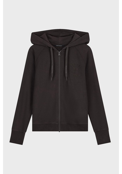 Armani Exchange %100 Pamuk Kapüşonlu Sweat Kadın Sweat Xw002399 Af25527 U6032 Kahve