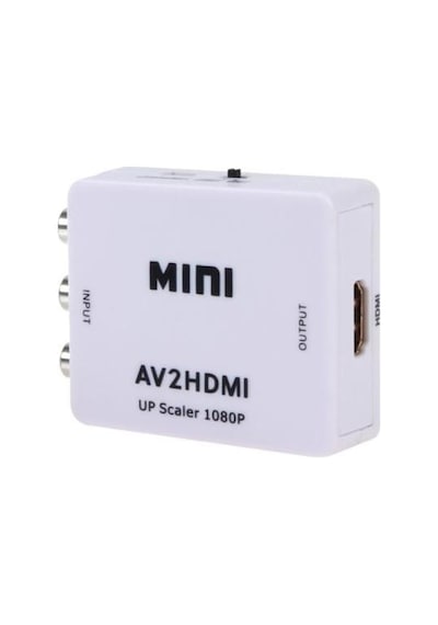 Rca To Hdmi Av Çevirici Dönüştürücü Converter 1080P Tv Tüplü Televizyon