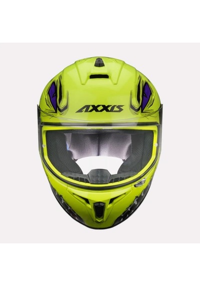 Axxıs Draken Forza Kapalı Motosiklet Kaskı Mat Sarı