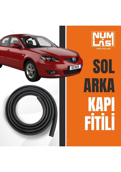 Mazda 3 Sedan 2003-2008 Sol Arka Kapı Fitili-a Kalite-numlas-nm4128