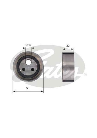 GATES T41155 TRİGER EKSANTRİK GERGİ RULMANI R19 CLIO II KANGOO ME