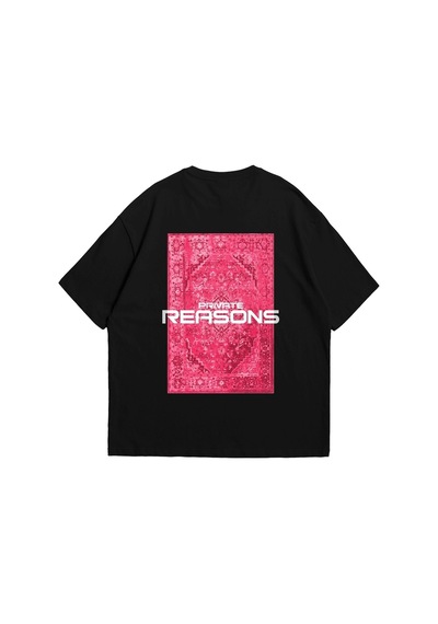 Startmore Vırtual Tracks Baskılı Oversize Unisex Beyaz Siyah
