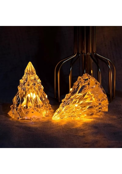 AMBER LED IŞIKLI ÇAM AĞACI MİNİ ÇAM AĞACI IŞIKLI YILBAŞI AĞACI DEKOR ÇAM AĞACI LED LİGHT NOEL TREE
