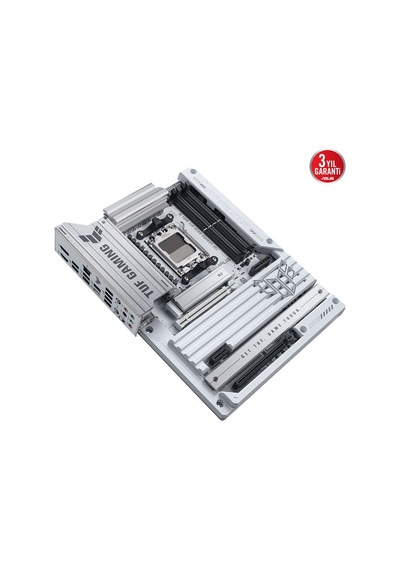 Asus Mb Tuf Gamıng B850-btf Wıfı W Amd B850 Am5 Ddr5 8000 Dp Hdmı 3x M2 Usb3.2 Wifi 7 + Bt Aura Rgb 2.5gbit Lan Atx 14+2+1 Güç Aşamaları, Anakart Arka