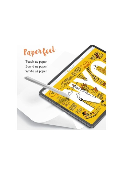 Apple Uyumlu iPad  Pro 4. Nesil 2022 M2 11" Inç Paperlike Nano Kırılmaz Ekran Koruyucu Kağıt Hissli