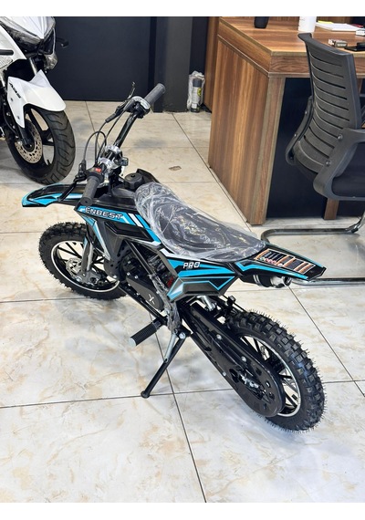 Enbest Benzinli Hidrolik Frenler 7-17 Yaş Çocuk Cros Motoru Yeşil