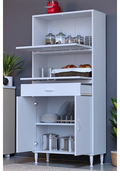 Eliusta Solaira 70 Cm Genişlik Kapaklı Mutfak Dolabı 4 Kapaklı, Çekmeceli Çok Amaçlı Mutfak/banyo Dolabı Beyaz Eliusta Solaira 70 Cm Genişlik Kapaklı Mutfak Dolabı 4 Kapaklı, Çekmeceli Çok Amaçlı Mutfak/banyo Dolabı Beyaz