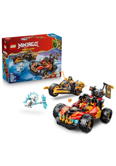 LEGO® NINJAGO® Kai ve Cole’un Birleşen Araçları 71864 - 7 Yaş ve Üzeri için 3 Minifigür İçeren Oyuncak Yapım Seti (394 Parça)