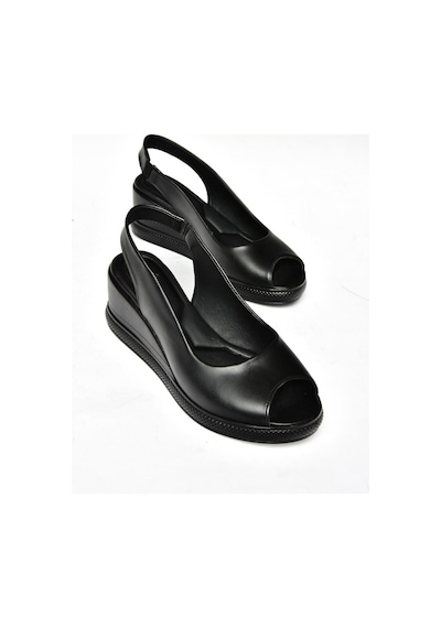 Fox Shoes S674307009 Siyah Kadın Sandalet Siyah