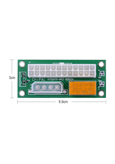 Robizstore-24 Pin To 4 Pin 2 Atx Güç Kaynağı Birleştirici Add2Psu Mining