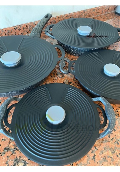 Makkam Home Silikon Tencere Kapağı, Tava Kapağı, Isı Koruyucu, Vakumlu Kapak, Muhafaza Kapağı Siyah, 23cm Diğer