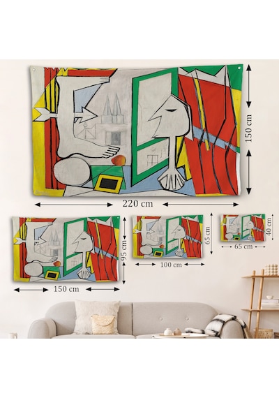 Pablo Picasso - Açık Pencere Duvar Örtüsü - La Fenetre Ouverte-7091