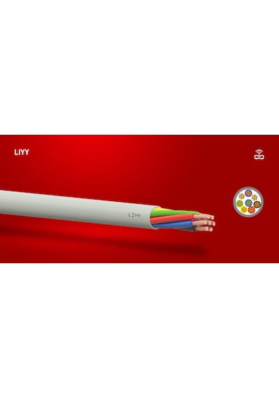 Lıyy Sinyal ve Kontrol Kablosu Çok Telli Nyaf X0.22 1 M 3X0.22 MM