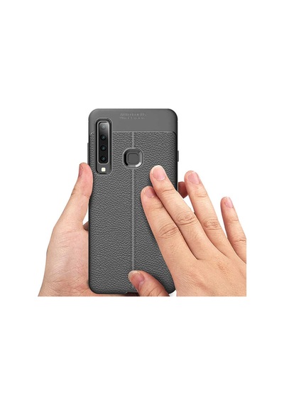 Samsung Uyumlu Galaxy A9 2018 Kılıf Deri Tarzı Niss Silikon Case