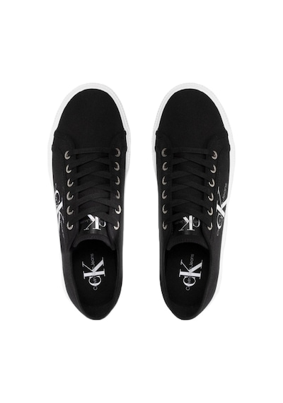 Calvin Klein Ess Vulcanized Low Loceup Mens Sneaker Erkek Günlük Spor Ayakkabı Siyah-beyaz Calvin Klein Ess Vulcanized Low Loceup Mens Sneaker Erkek Günlük Spor Ayakkabı Siyah-beyaz