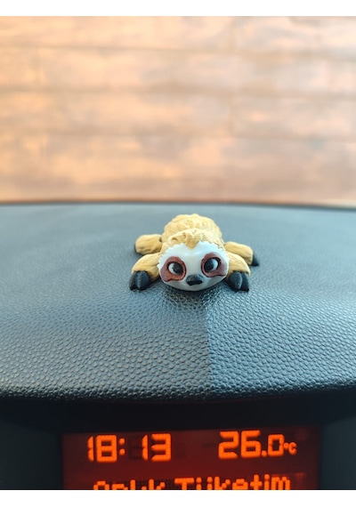 Sevimli Hareketli Tembel Hayvan Sloth Araba Süsü Torpido Süsü