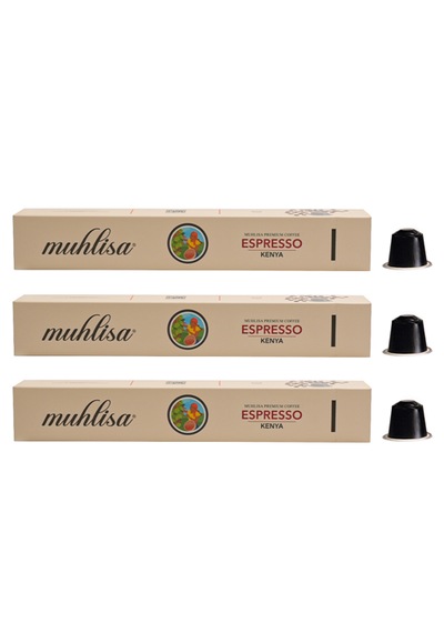 Muhlisa Espresso Kenya Kapsül Kahve 3'lü Kutu 30 Kapsül