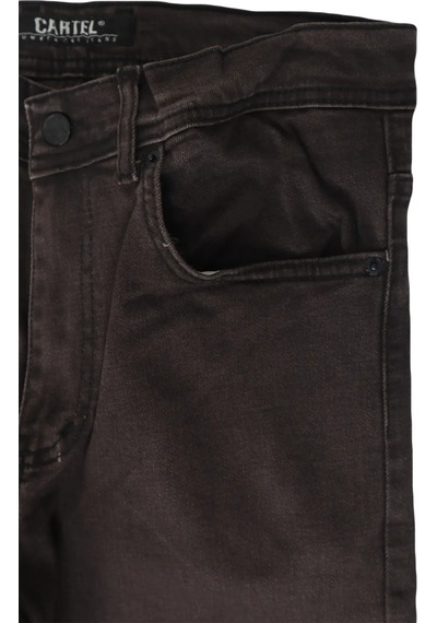 Denim Cartel Dmctekstil Erkek Kahverengi Yüksek Bel Rahat Kesim Boru Paça Büyük Beden Jean Pantolon Denim Cartel Dmctekstil Erkek Kahverengi Yüksek Bel Rahat Kesim Boru Paça Büyük Beden Jean Pantolon