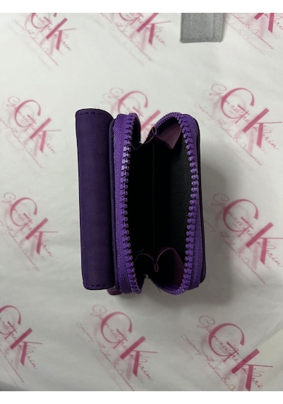 Gk Gamzelirenklerim Luxury Fashıon&accessorıes Krinkıl Mini Cüzdan Mor