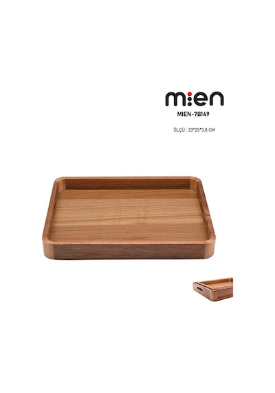Mien Akasya Tepsi 33 X 25 X 3.8 Cm Kahverengi