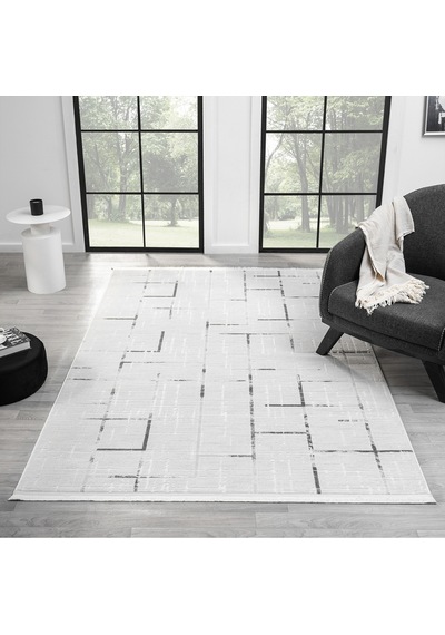 Mariesse Home Aspendos Akrilik Dokuma Salon Mutfak Koridor Kesme Yolluk Dokuma Makine Halısı 5118-gri