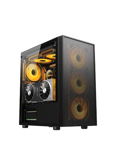 Aztech 600w Skylıne Azt04 Rgb Gaming Mid-tower Pc Kasası