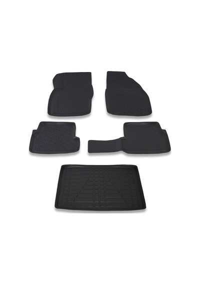 Ford Focus 1 Hb 1998-2005 Paspas ve Bagaj Havuzu Seti Siyah