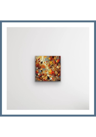 Buradabulabilirsin Sonbahar Mevsimi Kanvas Tablo 60x60cm Bbz Çok Renkli