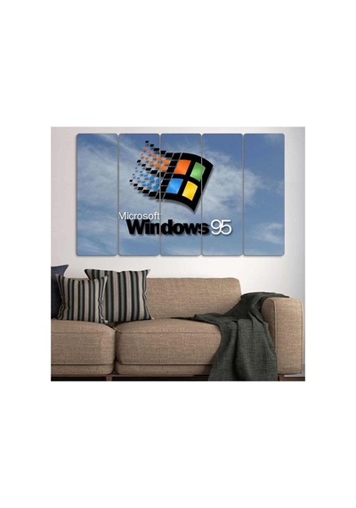 Windows 95, Açılış Ekranı - 5 Parçalı Tablo Görsel - 702504125 Görsel
