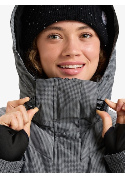 Roxy Snow Shımmer Jk Kadın Anthracite - Solid Snowboard Ceketi Erjtj03544-11793 Gri
