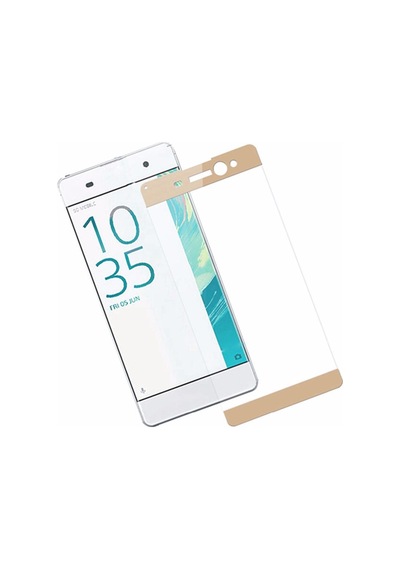 Bufalo Sony Xperia Xa Ultra - Kavisli 3D Cam Ekran Koruyucu Gold (142796889)