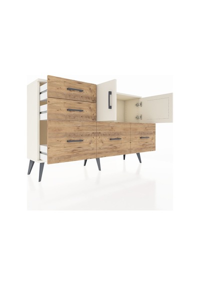Arges Konsol 2 Raflı 5 Çekmeceli 2 Kapaklı 132x30x83 Aytaşı-aytaşı/çam Aytaşı/çam Arges Konsol 2 Raflı 5 Çekmeceli 2 Kapaklı 132x30x83 Aytaşı-aytaşı/çam Aytaşı/çam