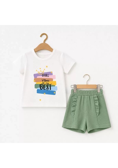 Najmaddin Baby 1/5 Yaş Baskılı Basic Çocuk Takımı Najmaddin Yeşil
