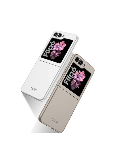 Zore Galaxy Uyumlu Z Flip 6 Kılıf Sert Kıpta Kapak-siyah Siyah