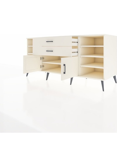 Kronos Konsol 7 Raflı 2 Çekmeceli 2 Kapaklı 176x59x83 Aytaşı-aytaşı/aytaşı Aytaşı/aytaşı