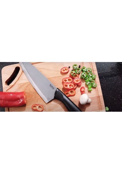 Tefal Knıfe Comfort Zone Comfort Zone Şef Bıçağı 20 CM. Siyah